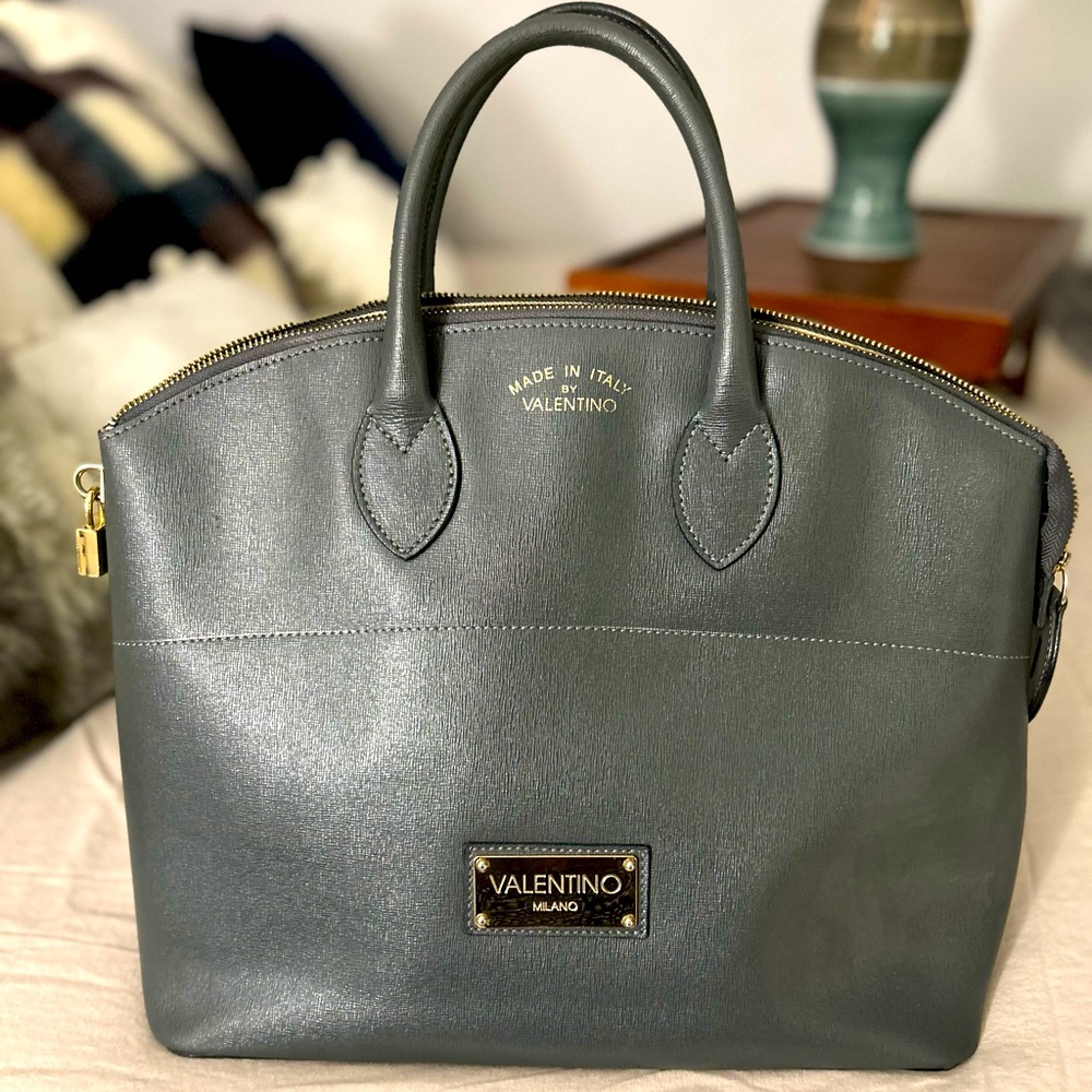 Valentino by Mario Valentino Bravia Leather Dome Satchel